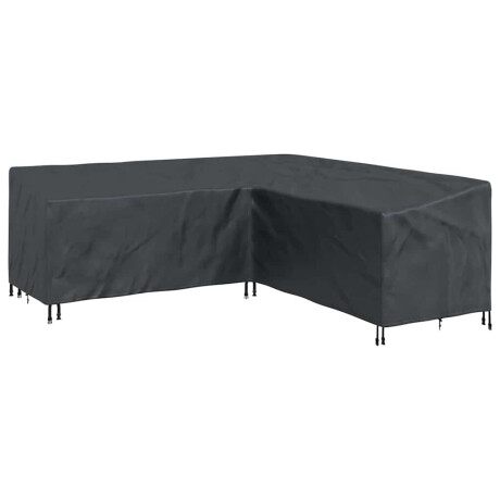 vidaXL Hoes voor tuinmeubelen Zwart 220 x 220 x 80 cm 600D Oxford Stof afbeelding2 - 1