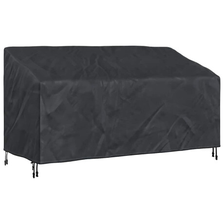vidaXL Tuinbankhoes Zwart 185 x 85 x 65 / 94 cm 420D stof afbeelding2 - 1