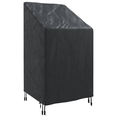 vidaXL Tuinstoelhoes Zwart 70 x 70 x 85 / 125 cm 600D stof afbeelding2 - 1