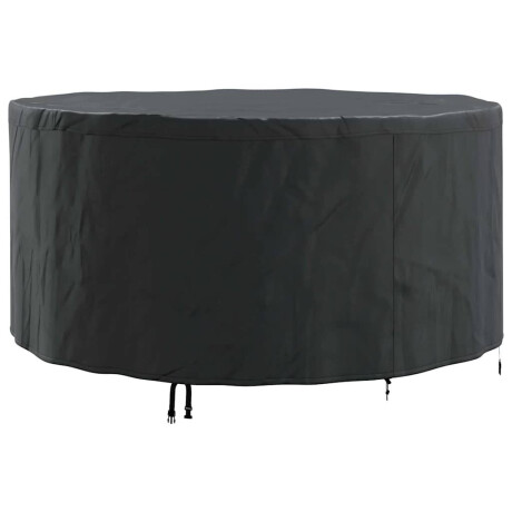 vidaXL Hoes voor tuinmeubelen Zwart 182 x 182 x 85 cm 600D stof afbeelding2 - 1