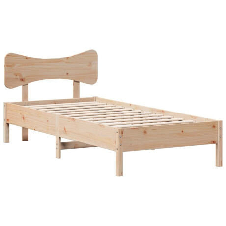 vidaXL Bedframe zonder matras massief grenenhout 75x190 cm afbeelding2 - 1