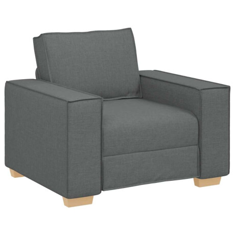 vidaXL Sofa Stoel Donkergrijs 60 cm Stof afbeelding2 - 1