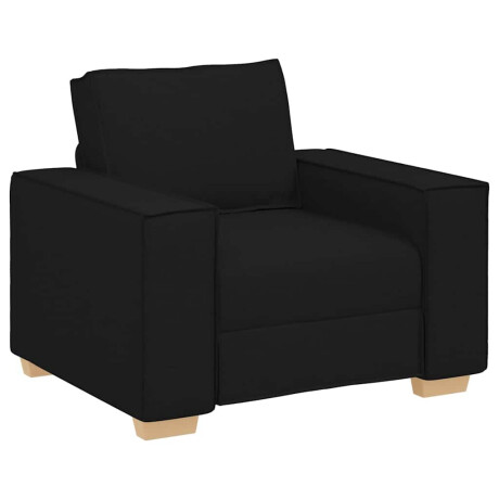 vidaXL Sofa Stoel Zwart 60 cm Stof afbeelding2 - 1