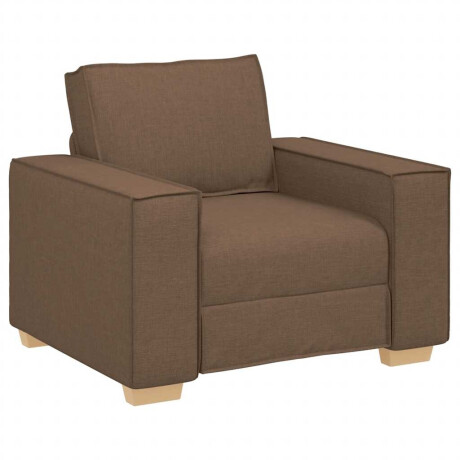 vidaXL Sofa Stoel Bruin 60 cm Stof afbeelding2 - 1