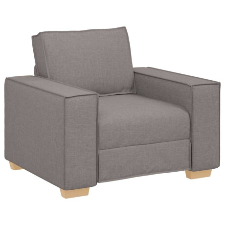 vidaXL Sofa Stoel Taupe 60 cm Stof afbeelding2 - 1