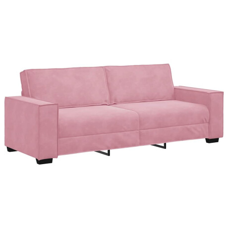 vidaXL Driezitsbank 180 cm fluweel roze afbeelding2 - 1
