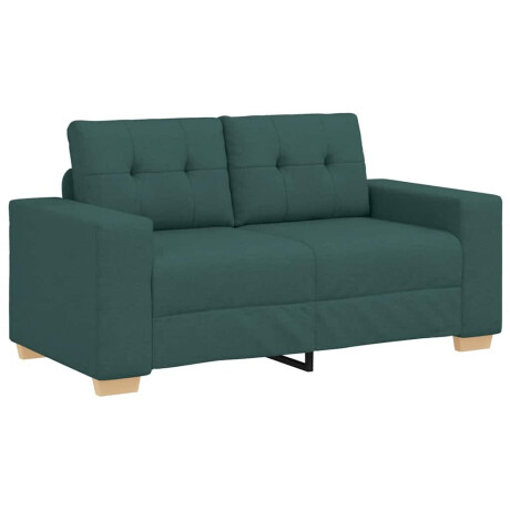 vidaXL Loveseat Sofa Donkergroen 120 cm Stof afbeelding2 - 1