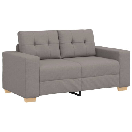 vidaXL Loveseat Bank Taupe 120 cm Stof afbeelding2 - 1