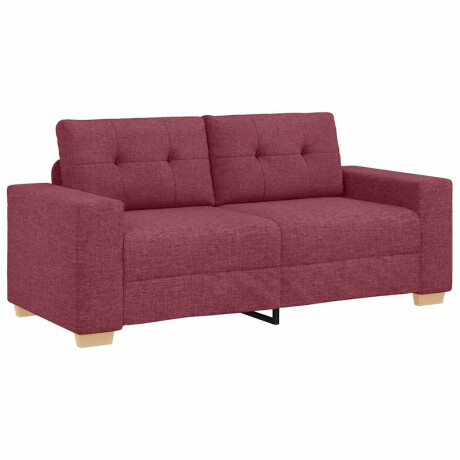vidaXL Loveseat Bank Wijnrood 140 cm Stof afbeelding2 - 1