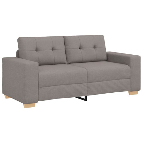 vidaXL Loveseat Bank Taupe 140 cm Stof afbeelding2 - 1