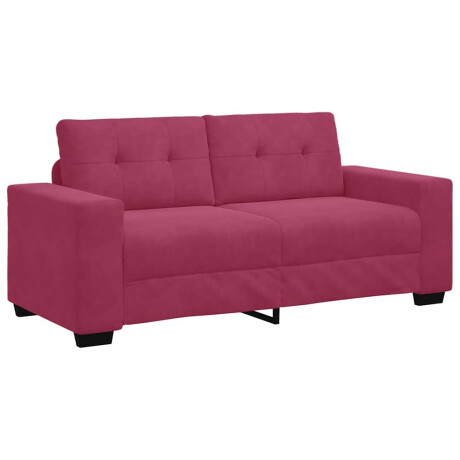 vidaXL Loveseat Sofa Wijnrood 140 cm Fluweel afbeelding2 - 1
