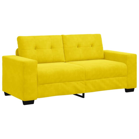 vidaXL Loveseat Sofa Geel 140 cm Fluweel afbeelding2 - 1