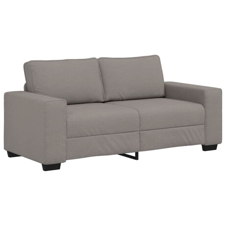 vidaXL 2-zitsbank Taupe 140 cm Stof afbeelding2 - 1