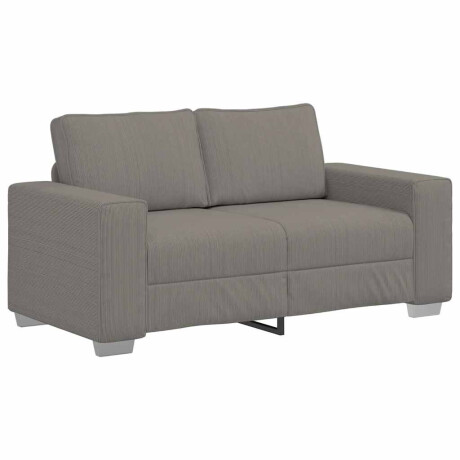 vidaXL Loveseat Sofa Lichtgrijs 120 cm Corduroy Stof afbeelding2 - 1