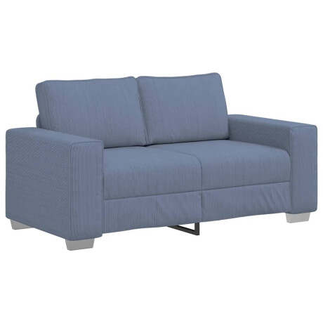 vidaXL Loveseat Sofa Blauw 120 cm Corduroy Stof afbeelding2 - 1