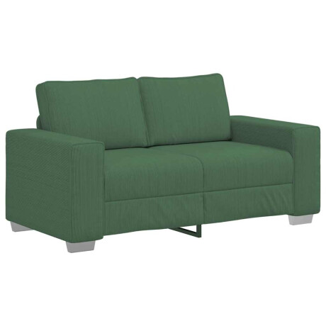 vidaXL Loveseat Sofa Donkergroen 120 cm Corduroy Stof afbeelding2 - 1