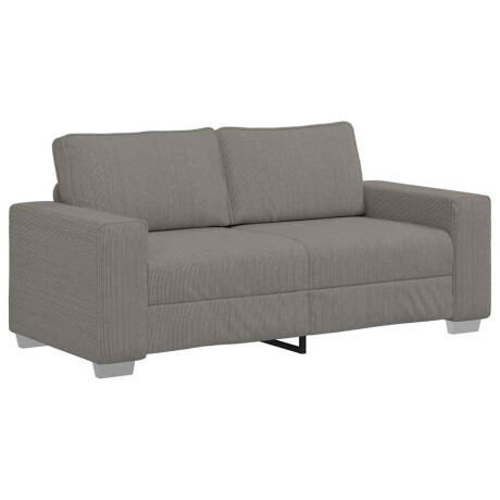vidaXL Loveseat Sofa Lichtgrijs 140 cm Corduroy Stof afbeelding2 - 1