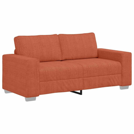 vidaXL Loveseat Sofa Rood Oranje 140 cm Corduroy Stof afbeelding2 - 1