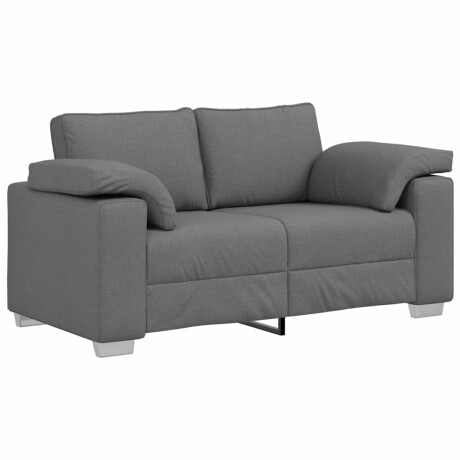 vidaXL Loveseat Donkergrijs 160 cm Stof afbeelding2 - 1