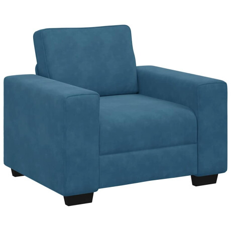 vidaXL Sofastoel Blauw 100x77x82 cm Fluweel afbeelding2 - 1