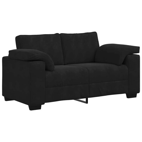 vidaXL Loveseat bank 120 cm fluweel zwart afbeelding2 - 1