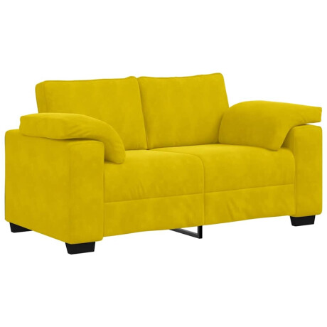 vidaXL Loveseat Sofa Geel 120 cm Fluweel afbeelding2 - 1