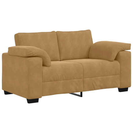 vidaXL Loveseat Sofa Bruin 120 cm Fluweel afbeelding2 - 1