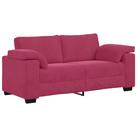 vidaXL Loveseat Sofa Wijnrood 140 cm Fluweel afbeelding2 - 1
