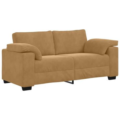 vidaXL Loveseat Sofa Bruin 140 cm Fluweel afbeelding2 - 1