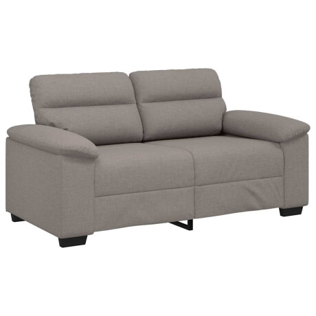 vidaXL 2-zitsbank Taupe 120 cm Stof afbeelding2 - 1