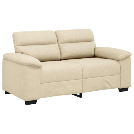vidaXL 2-zitsbank crème 160x81x84 cm stof afbeelding2 - 1