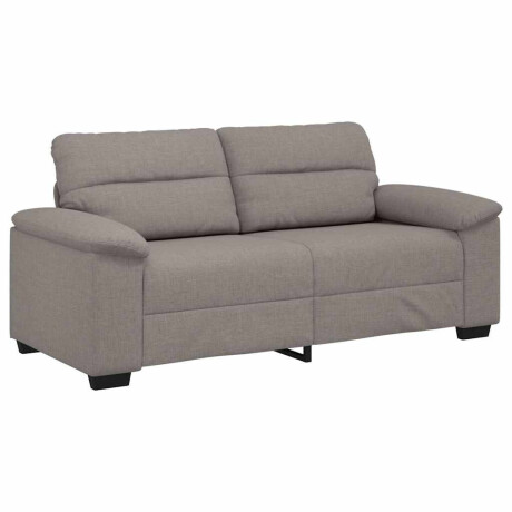 vidaXL 2-zitsbank Taupe 140 cm Stof afbeelding2 - 1