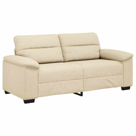 vidaXL 2-zitsbank crème 180x81x84 cm stof afbeelding2 - 1