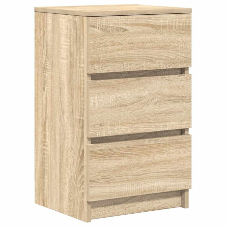 vidaXL Nachtkastje met 3 lades 39x35x65 cm sonoma eikenkleurig afbeelding2 - 1