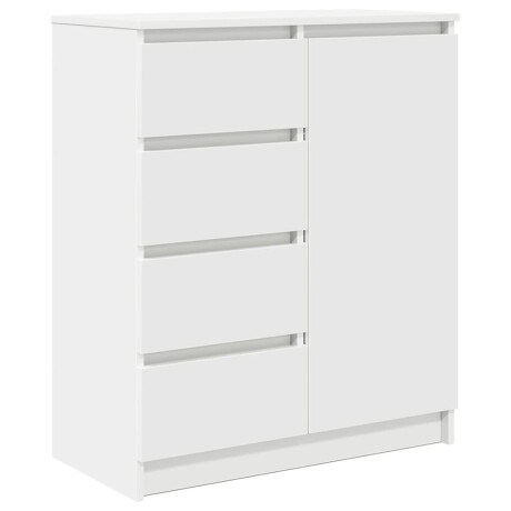 vidaXL Dressoir met lades 71x35x84 cm spaanplaat wit afbeelding2 - 1
