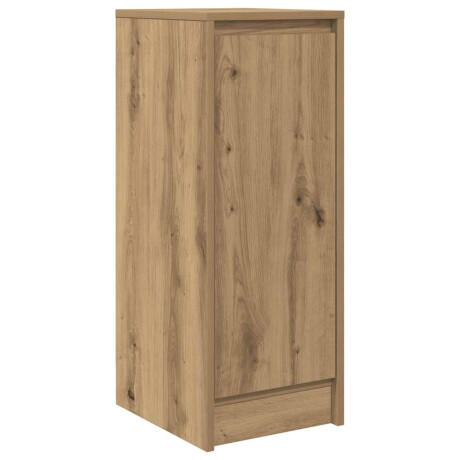 vidaXL Dressoir 29,5x34x76 cm bewerkt hout artisanaal eikenkleur afbeelding2 - 1