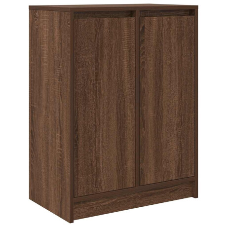 vidaXL Dressoir 57x34x76 cm bewerkt hout bruin eikenkleurig afbeelding2 - 1