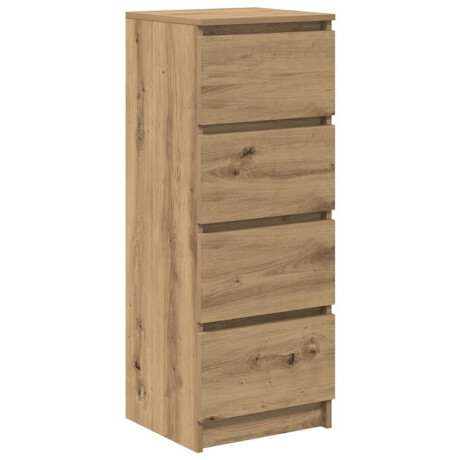 vidaXL Dressoir 37,5x35x99 cm spaanplaat ambachtelijk eikenkleurig afbeelding2 - 1