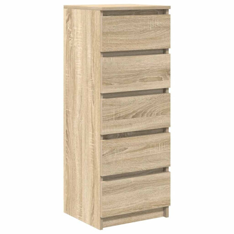 vidaXL Dressoir met lades 37,5x35x99 cm spaanplaat sonoma eikenkleurig afbeelding2 - 1