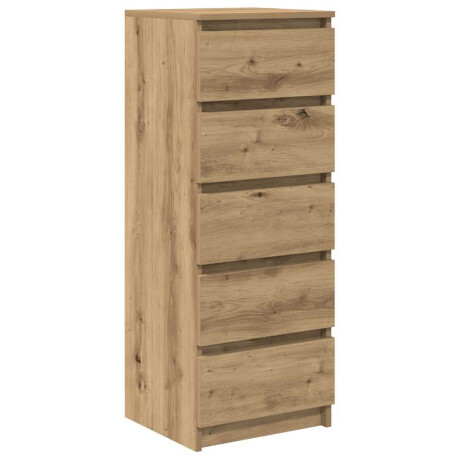 vidaXL Dressoir met lades 37,5x35x99cm spaanplaat artisanaal eikenhout afbeelding2 - 1