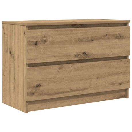 vidaXL Tv-meubel ambachtelijk 80x35x54cm spaanplaat grijs eikenkleurig afbeelding2 - 1