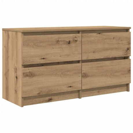 vidaXL Tv-meubel 100x35x54 cm bewerkt hout artisanaal eikenkleurig afbeelding2 - 1
