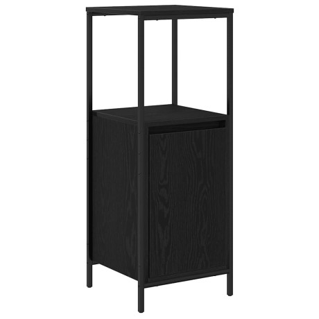 vidaXL Badkamermeubel met planken 36x35x95 cm zwart eikenkleurig afbeelding2 - 1