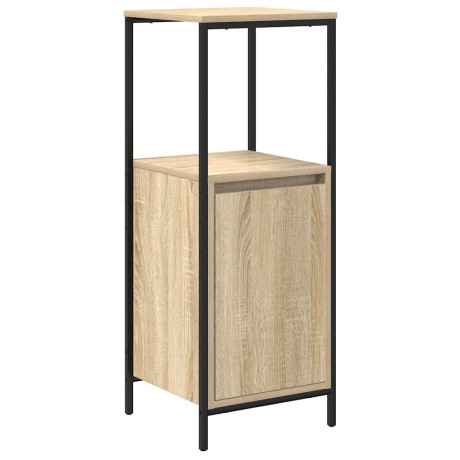 vidaXL Badkamermeubel met planken 36x35x95 cm Sonoma eikenkleurig afbeelding2 - 1