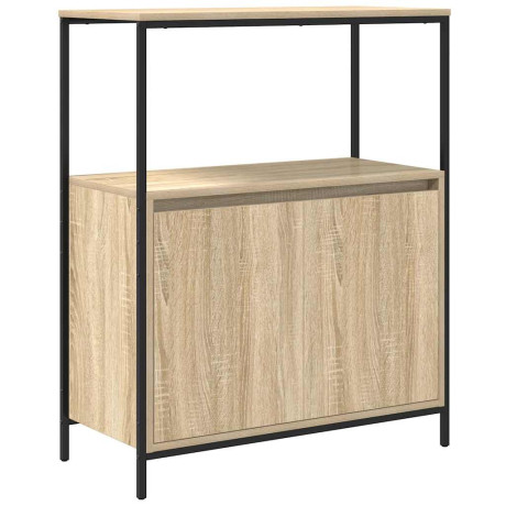 vidaXL Badkamermeubel met planken 76,5x35x95 cm Sonoma eikenkleurig afbeelding2 - 1