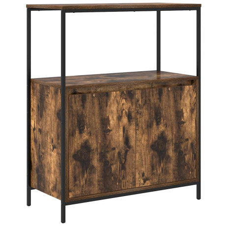 vidaXL Badkamermeubel met planken gerookt eiken 76,5x35x95 cm afbeelding2 - 1