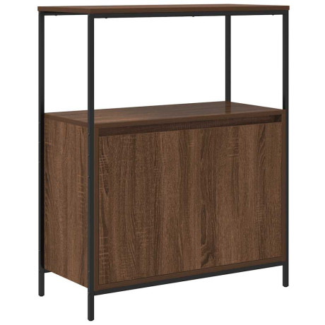 vidaXL Badkamermeubel met planken 76,5x35x95 cm bruin eiken afbeelding2 - 1