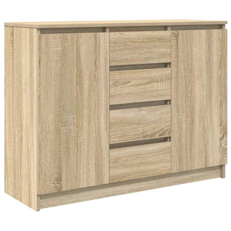 vidaXL Dressoir met lades 100,5x35x76cm spaanplaat sonoma eikenkleurig afbeelding2 - 1