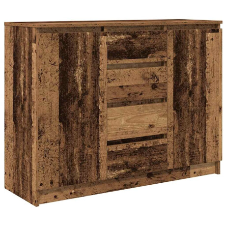 vidaXL Dressoir met lades 100,5x35x76 cm spaanplaat bewerkt hout afbeelding2 - 1
