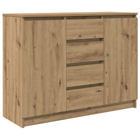 vidaXL Dressoir met lades 100,5x35x76 cm spaanplaat artisanaal afbeelding2 - 1